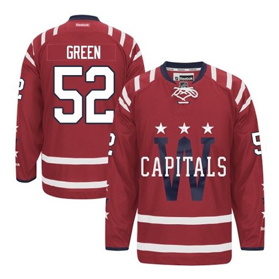 Washington Capitals #52 Men's Mike Green Reebok Authentic Red 2015 Winter Classic Jersey Washington Capitals #52 Men's Mike Green Reebok Authentic Red 2015 Winter Classic Jersey