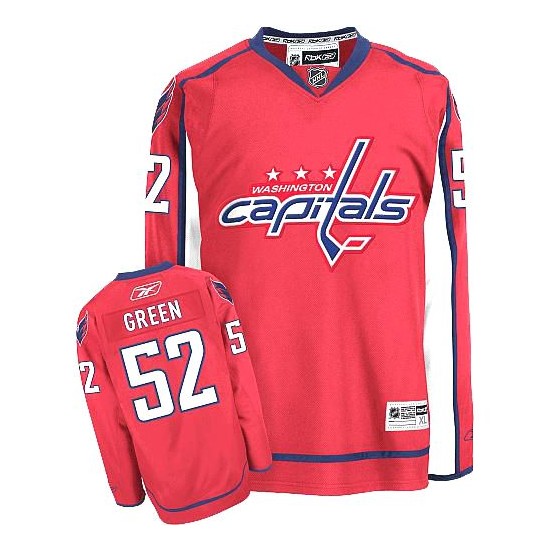 Washington Capitals #52 Women's Mike Green Reebok Premier Red Home Jersey Washington Capitals #52 Women's Mike Green Reebok Premier Red Home Jersey
