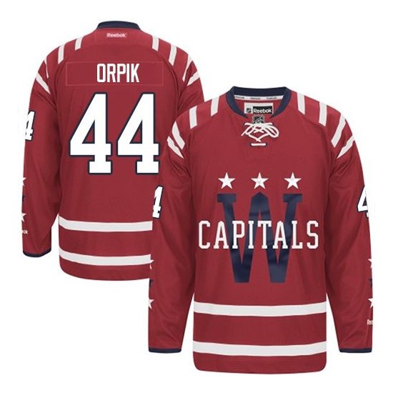 Washington Capitals #44 Men's Brooks Orpik Reebok Authentic Red 2015 Winter Classic Jersey Washington Capitals #44 Men's Brooks Orpik Reebok Authentic Red 2015 Winter Classic Jersey