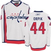 Washington Capitals ＃44 Men's Brooks Orpik Reebok Authentic White Away Jersey