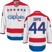 Washington Capitals ＃44 Men's Brooks Orpik Reebok Authentic White Third Jersey