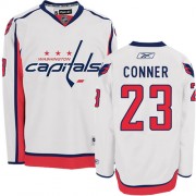 Washington Capitals ＃23 Men's Chris Conner Reebok Authentic White Away Jersey