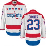 Washington Capitals ＃23 Men's Chris Conner Reebok Premier White Third Jersey