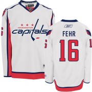 Washington Capitals ＃16 Men's Eric Fehr Reebok Authentic White Away Jersey