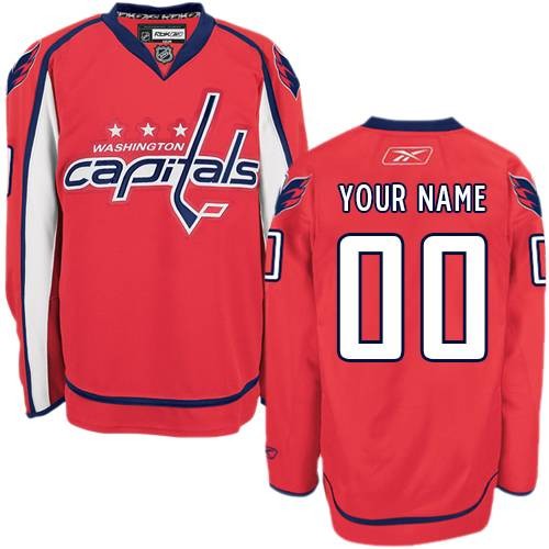 Reebok Washington Capitals Youth Customized Authentic Red Home Jersey,SizeS/46 4XL/60