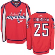 Washington Capitals ＃25 Men's Jason Chimera Reebok Premier Red Home Jersey