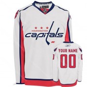 Reebok Washington Capitals Youth Customized Authentic White Away Jersey