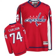 Washington Capitals ＃74 Men's John Carlson Reebok Authentic Red Home Jersey