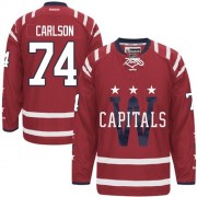 Washington Capitals ＃74 Men's John Carlson Reebok Premier Red 2015 Winter Classic Jersey