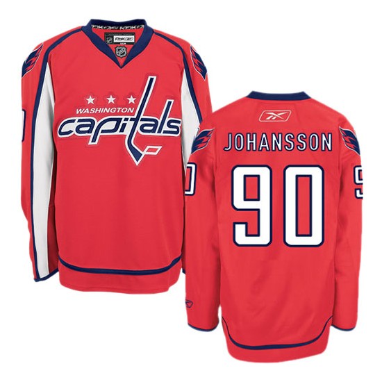 Washington Capitals #90 Men's Marcus Johansson Reebok Authentic Red Home Jersey Washington Capitals #90 Men's Marcus Johansson Reebok Authentic Red Home Jersey