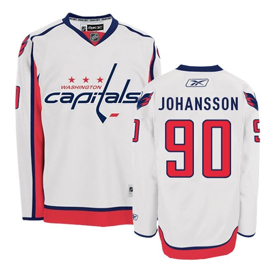 Washington Capitals #90 Men's Marcus Johansson Reebok Premier White Away Jersey Washington Capitals #90 Men's Marcus Johansson Reebok Premier White Away Jersey