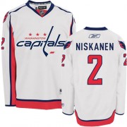 Washington Capitals ＃2 Men's Matt Niskanen Reebok Authentic White Away Jersey