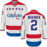 Washington Capitals ＃2 Men's Matt Niskanen Reebok Authentic White Third Jersey