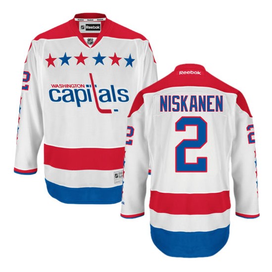 Washington Capitals #2 Men's Matt Niskanen Reebok Premier White Third Jersey Washington Capitals #2 Men's Matt Niskanen Reebok Premier White Third Jersey