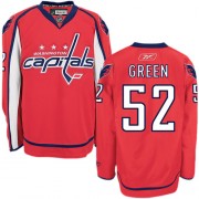 Washington Capitals ＃52 Men's Mike Green Reebok Authentic Red Home Jersey