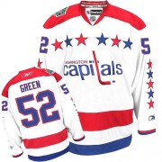 Washington Capitals ＃52 Men's Mike Green Reebok Authentic White Third Jersey