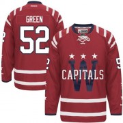 Washington Capitals ＃52 Men's Mike Green Reebok Authentic White Third Jersey,Size:S/46  - 4XL/60