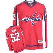 Washington Capitals ＃52 Women's Mike Green Reebok Authentic Red Home Jersey