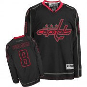 Washington Capitals ＃8 Men's Alex Ovechkin Reebok Authentic Black Ice Jersey