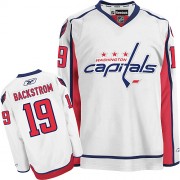 Washington Capitals ＃19 Men's Nicklas Backstrom Reebok Authentic White Away Jersey