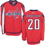 Washington Capitals ＃20 Men's Troy Brouwer Reebok Authentic Red Home Jersey