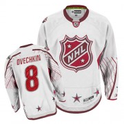 Washington Capitals ＃8 Men's Alex Ovechkin Reebok Authentic White 2011 All Star Jersey