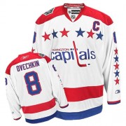 Washington Capitals ＃8 Men's Alex Ovechkin Reebok Authentic White Third Jersey