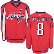 Washington Capitals ＃8 Women's Alex Ovechkin Reebok Authentic Red Home Jersey