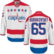 Washington Capitals ＃65 Men's Andre Burakovsky Reebok Premier White Third Jersey