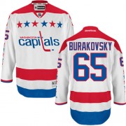 Washington Capitals ＃65 Men's Andre Burakovsky Reebok Authentic White Third Jersey