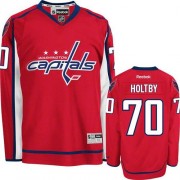 Washington Capitals ＃70 Men's Braden Holtby Reebok Authentic Red Home Jersey