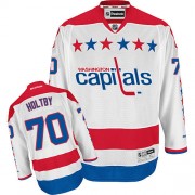 Washington Capitals ＃70 Youth Braden Holtby Reebok Authentic White Third Jersey